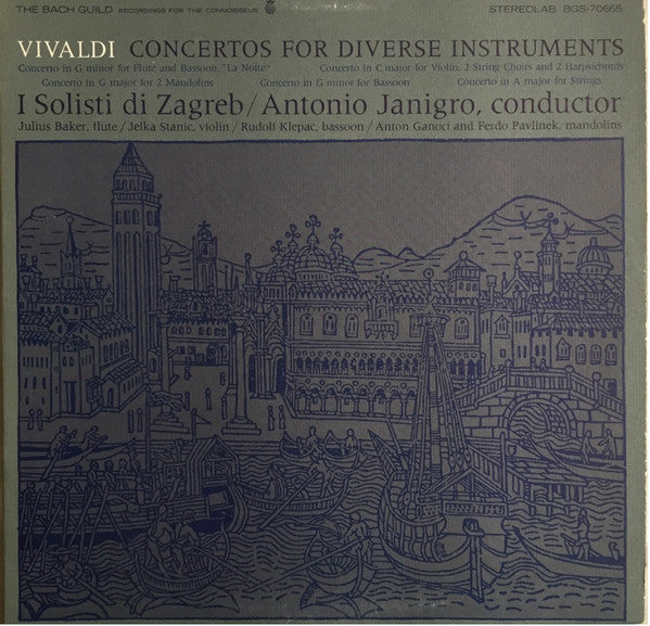 Vivaldi* - I Solisti Di Zagreb* / Antonio Janigro : Concertos For Diverse Instruments (LP, Album)